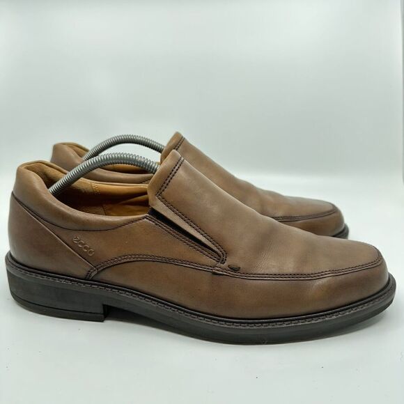 Ecco Holton Mens Size 11 EUR 41 Brown Leather Slip On Dress Loafer Shoes main image 8